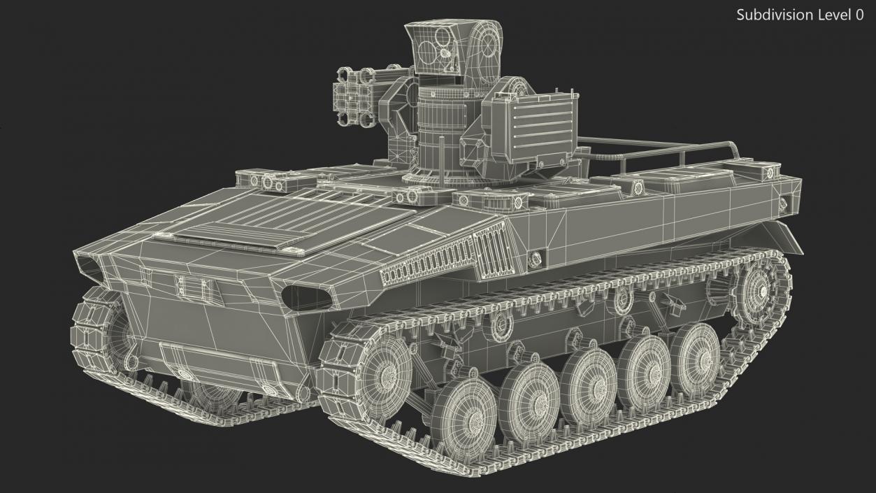 3D Marker Russian Military Robot Rigged