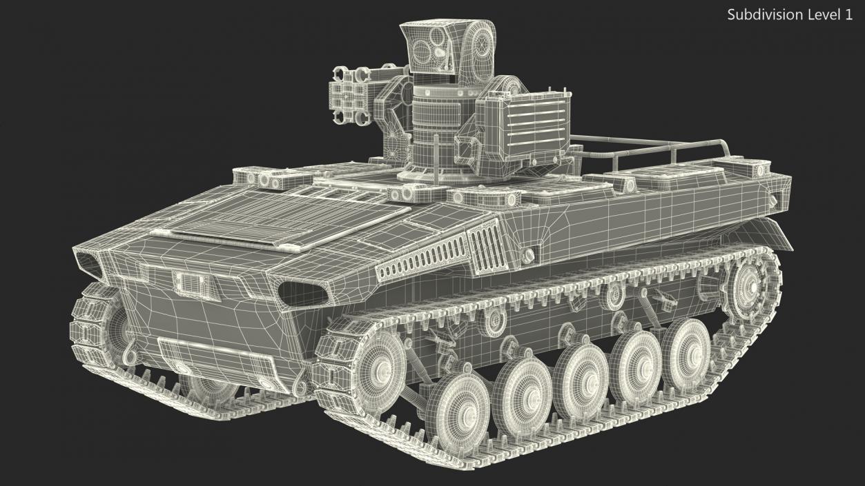 3D Marker Russian Military Robot Rigged