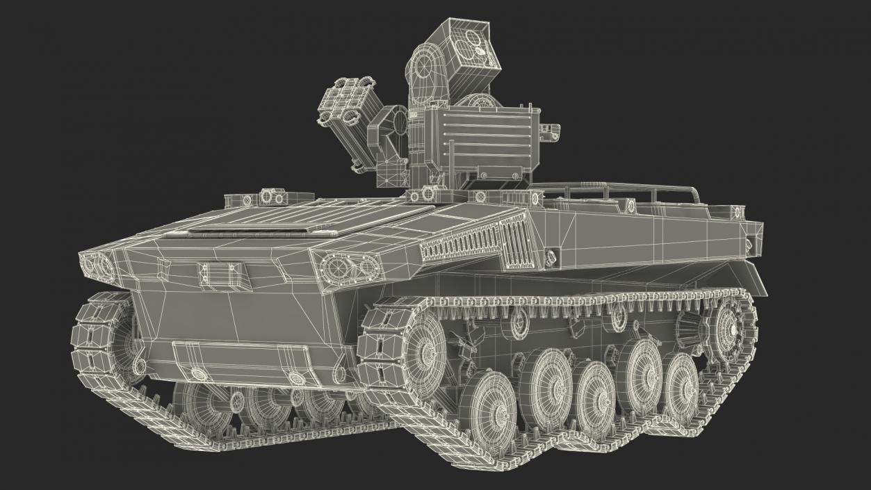 3D Marker Russian Military Robot Rigged