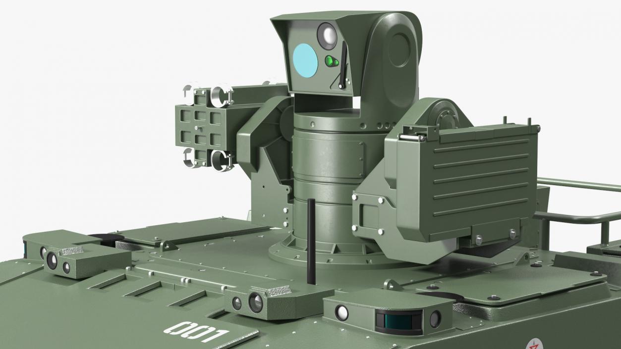 3D Marker Russian Military Robot Rigged