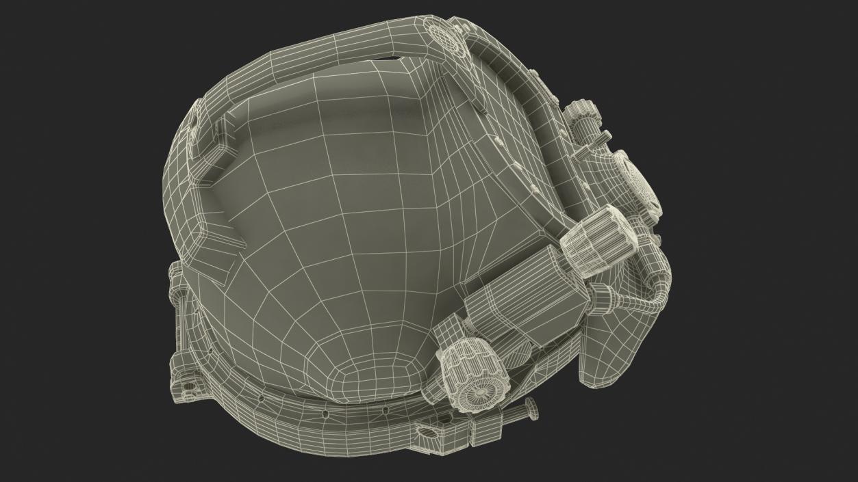 Commercial Dive Helmet 3D