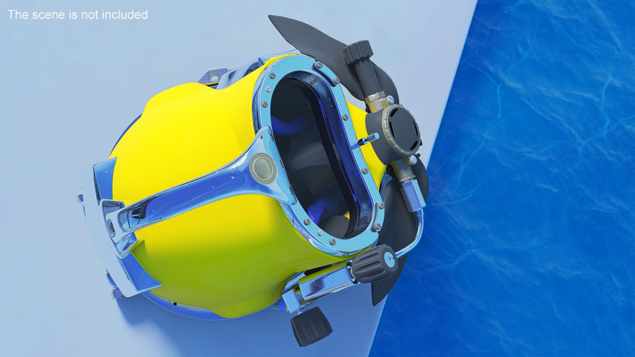 Commercial Dive Helmet 3D