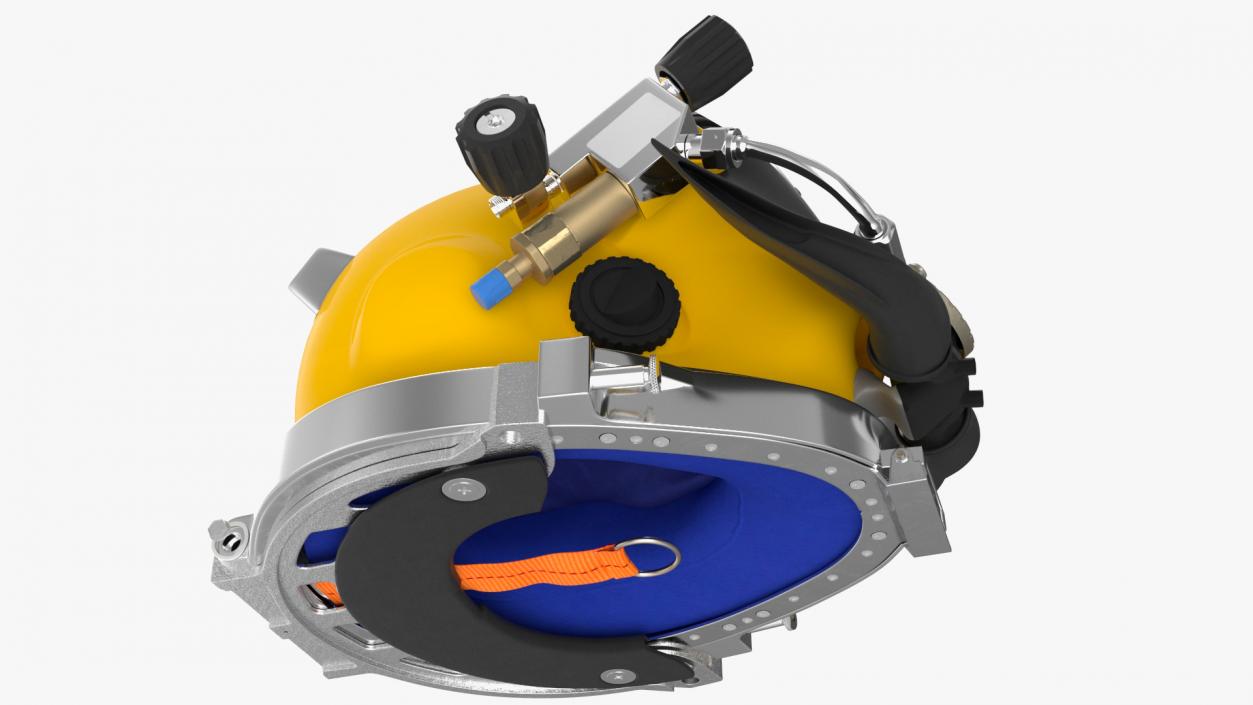 Commercial Dive Helmet 3D