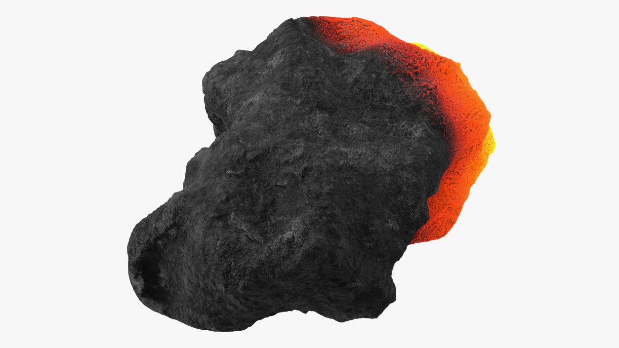 3D model Asteroid Burning in Atmosphere