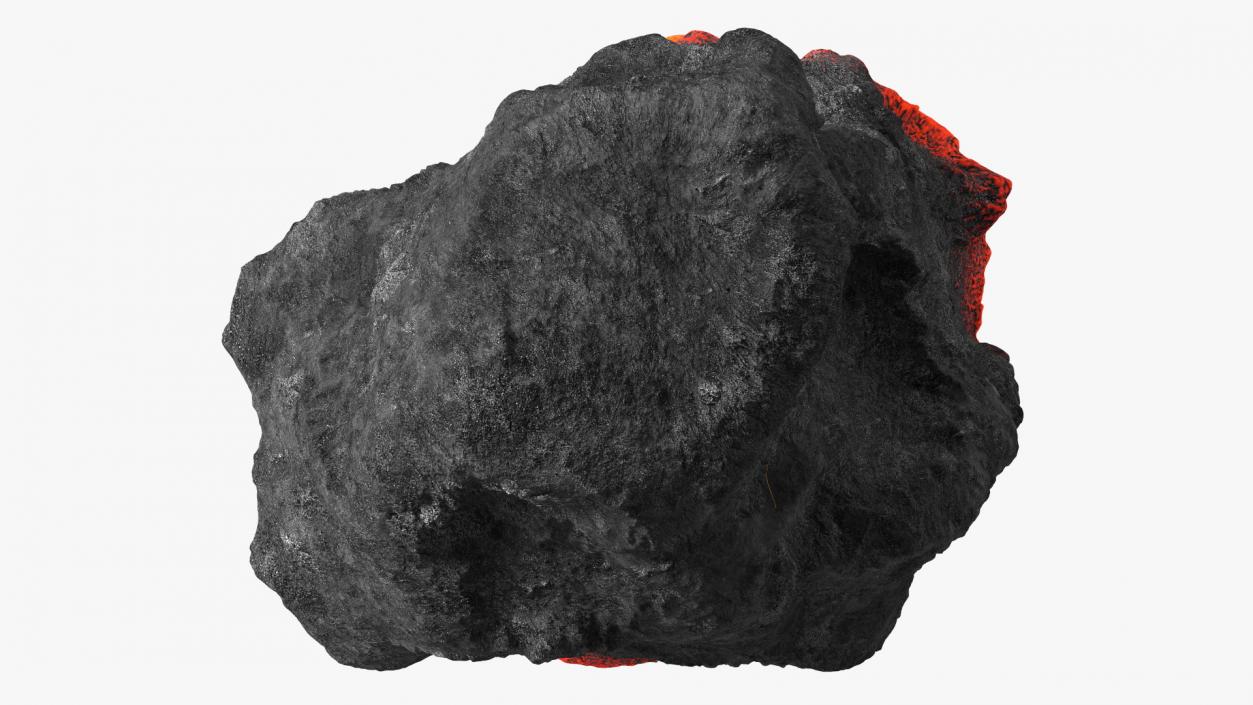 3D model Asteroid Burning in Atmosphere