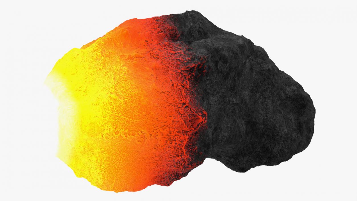 3D model Asteroid Burning in Atmosphere