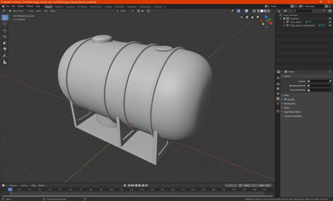 3D model Shelf Energy Capsule