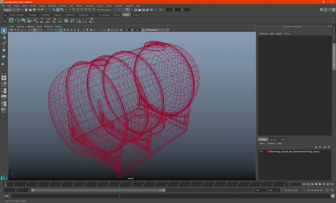 3D model Shelf Energy Capsule