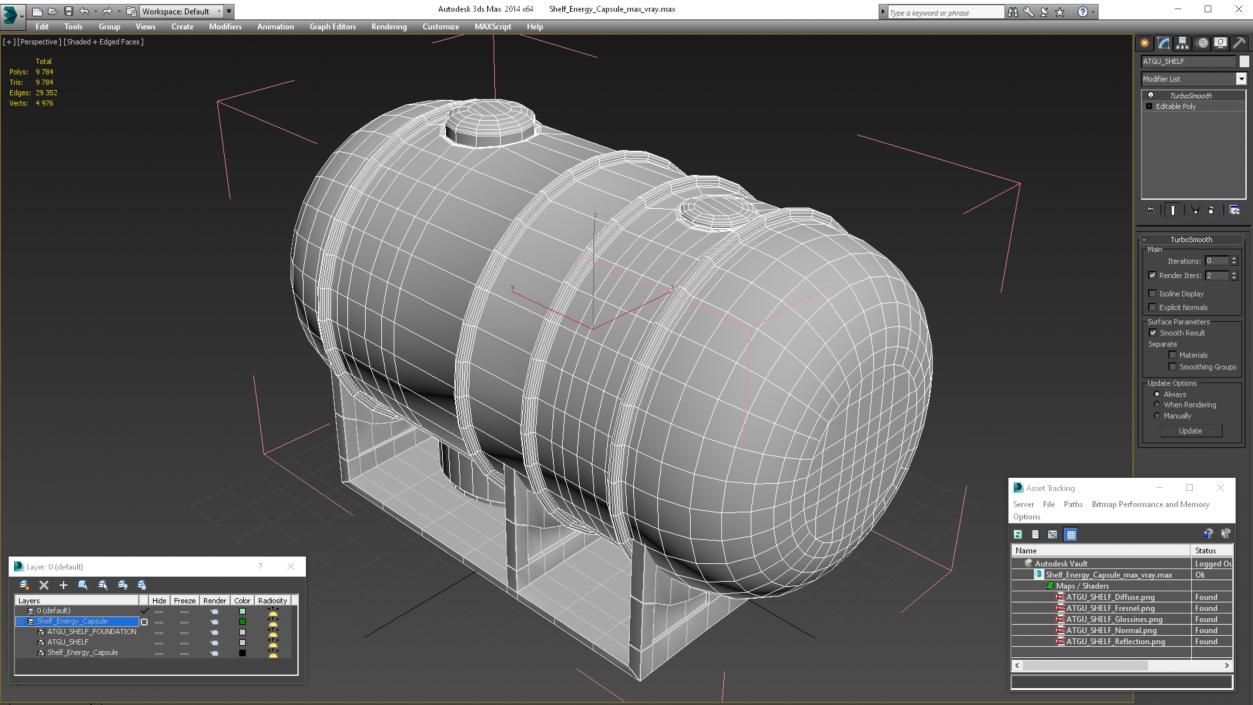 3D model Shelf Energy Capsule