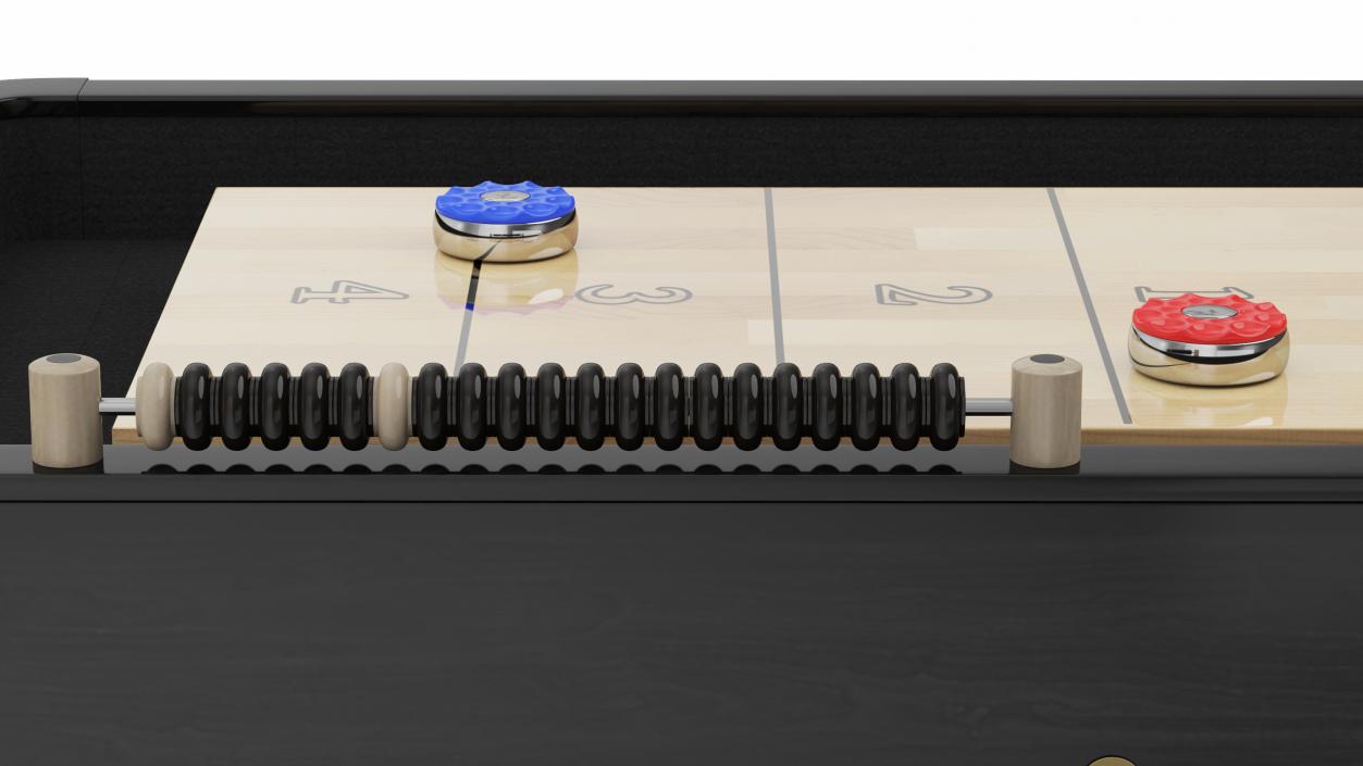 Black Shuffleboard Table 3D model