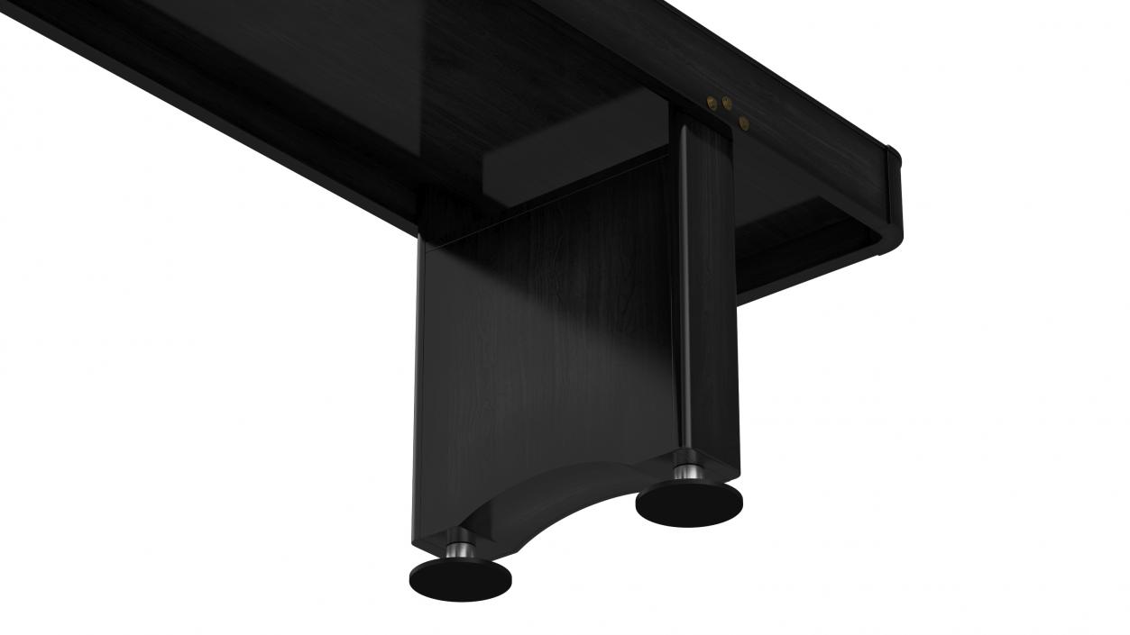 Black Shuffleboard Table 3D model