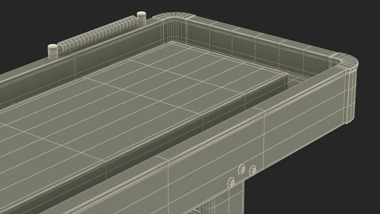 Black Shuffleboard Table 3D model