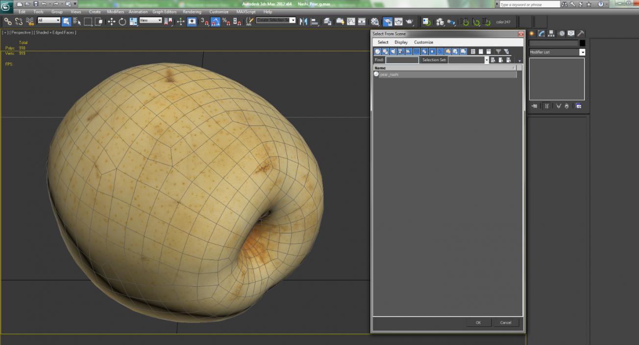 3D model Nashi Pear