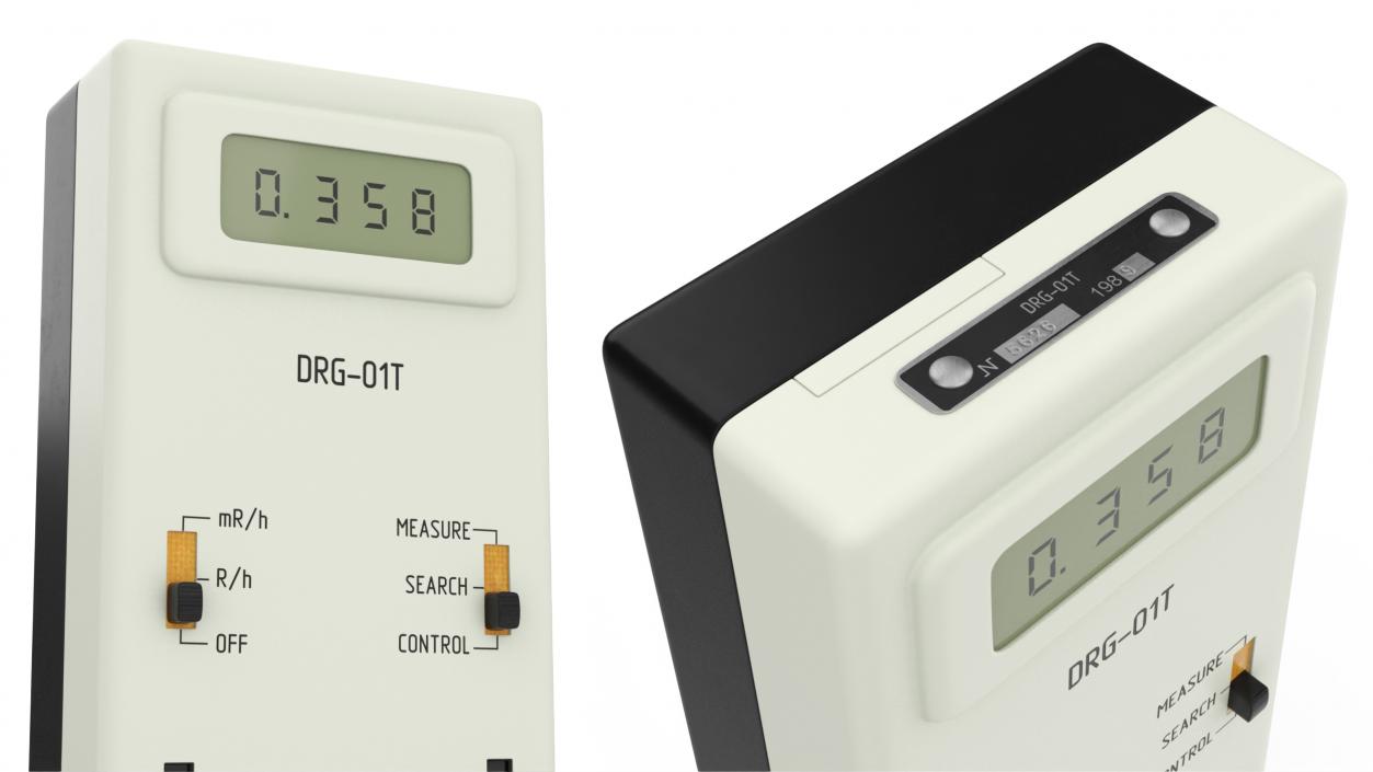 Soviet Radiation Dosimeter DRG-01T 3D model