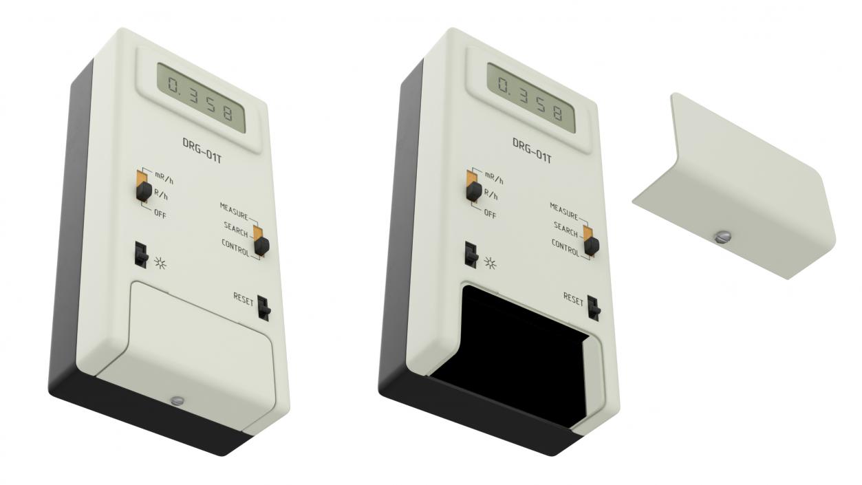 Soviet Radiation Dosimeter DRG-01T 3D model