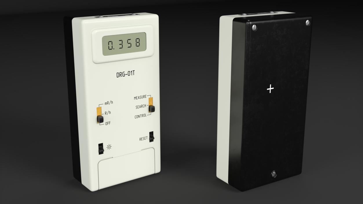 Soviet Radiation Dosimeter DRG-01T 3D model