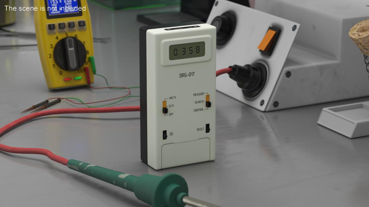 Soviet Radiation Dosimeter DRG-01T 3D model