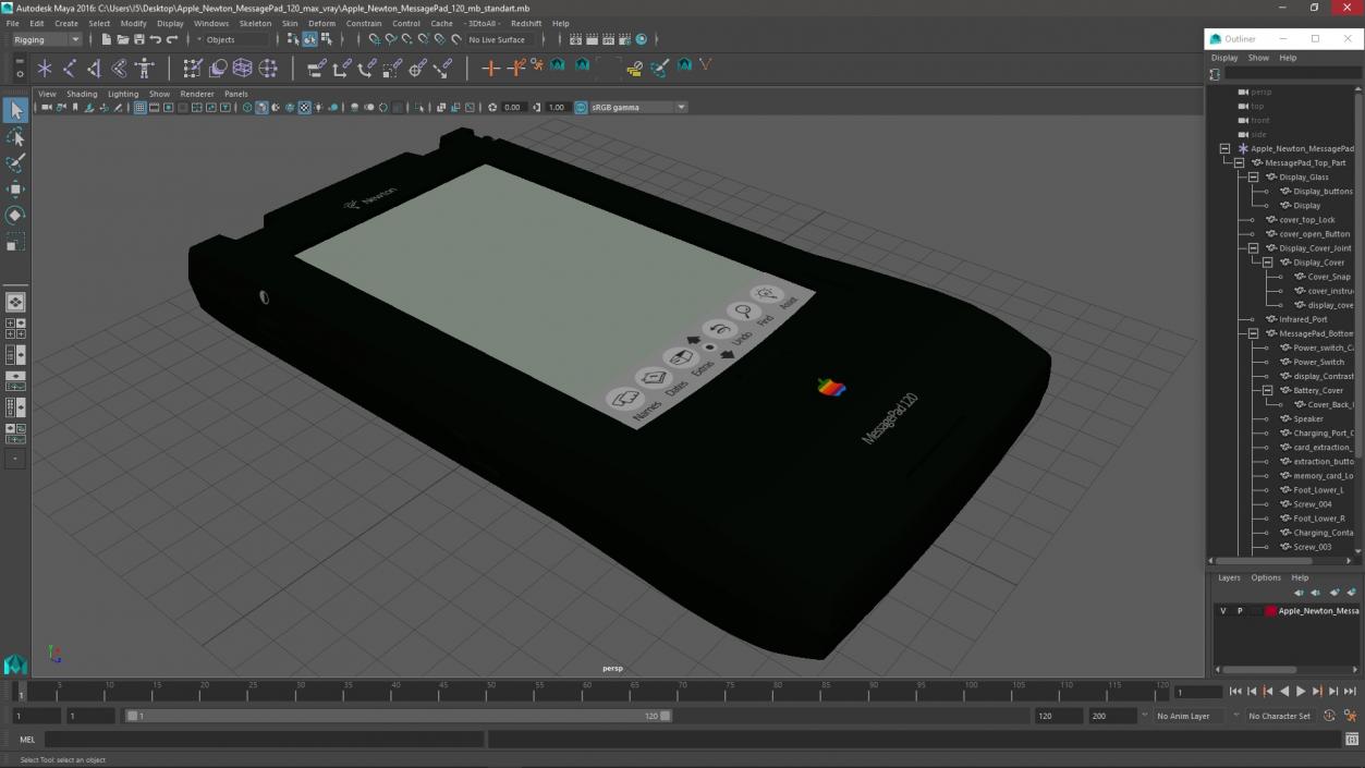 Apple Newton MessagePad 120 3D