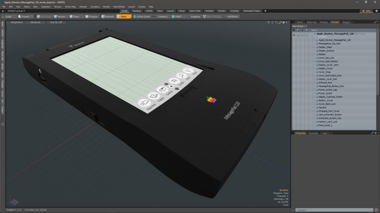 Apple Newton MessagePad 120 3D