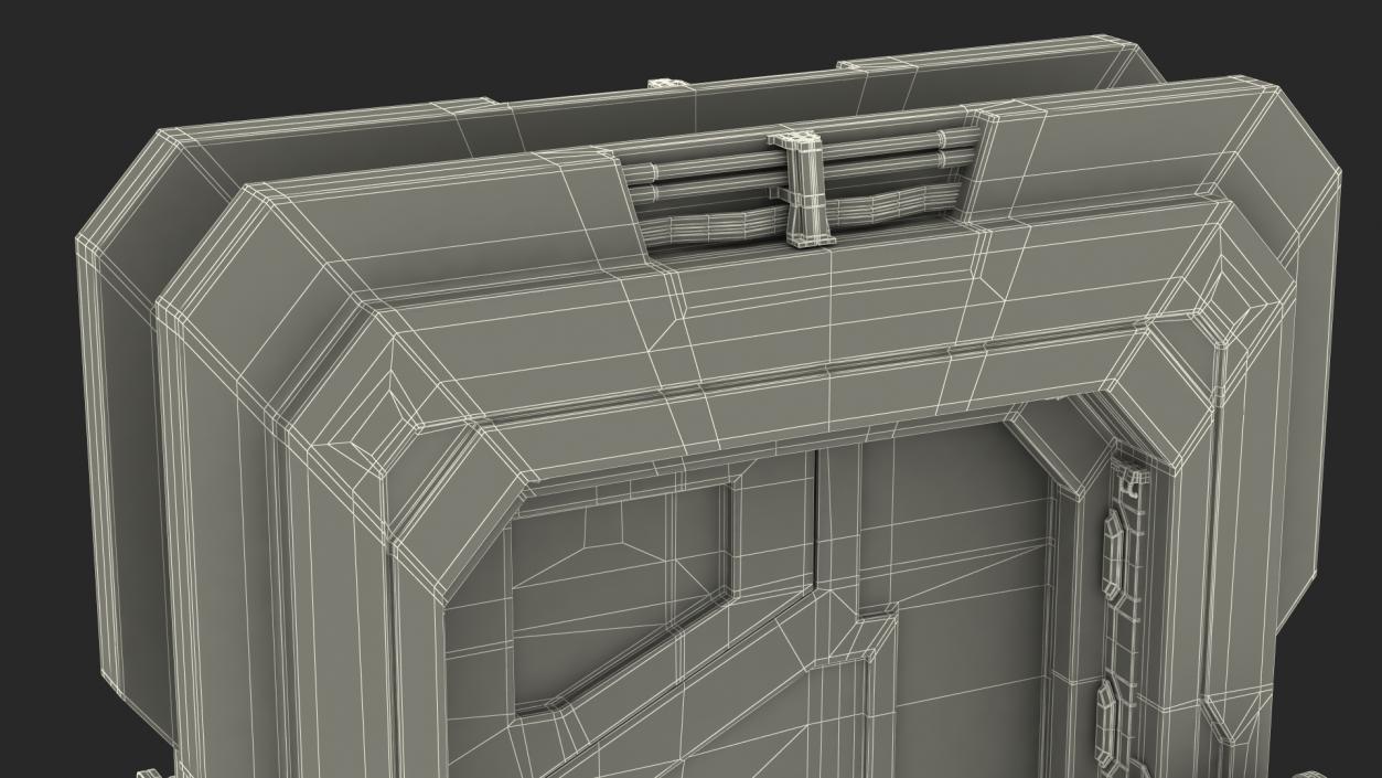 3D model Sci Fi Sliding Blast Door