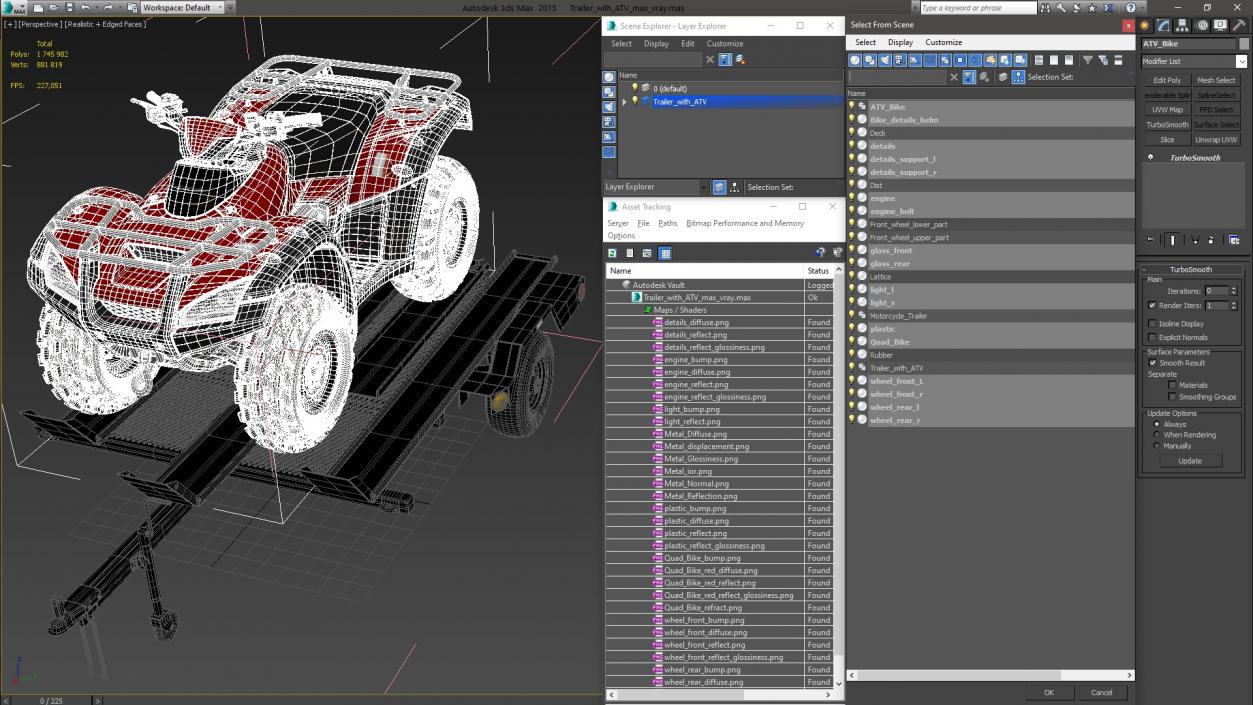 3D Trailer with ATV