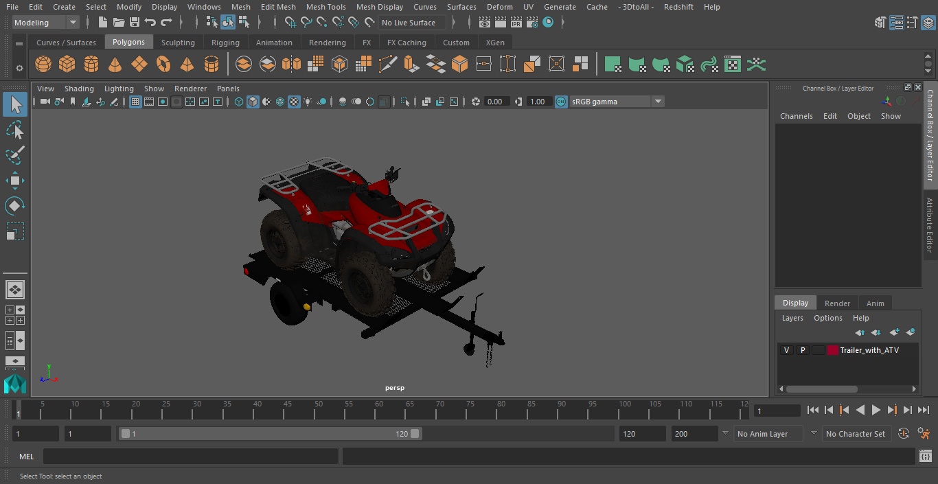 3D Trailer with ATV