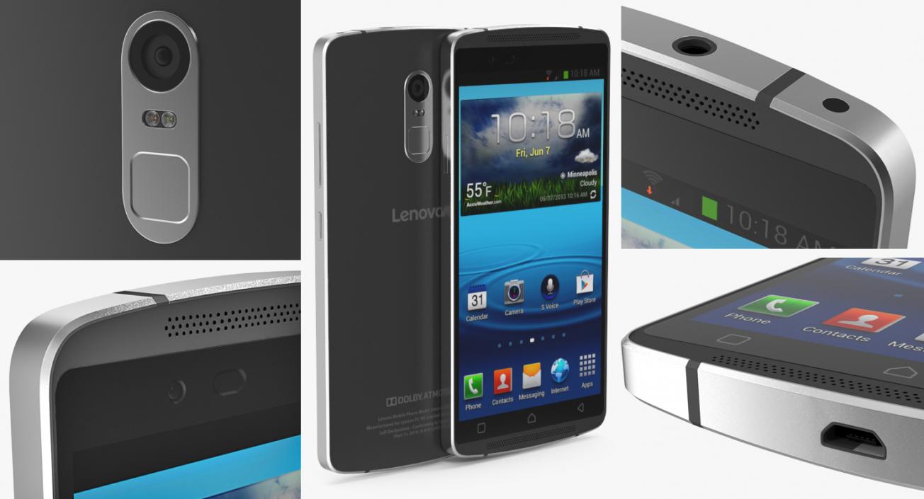 3D Lenovo Cellphones Collection model