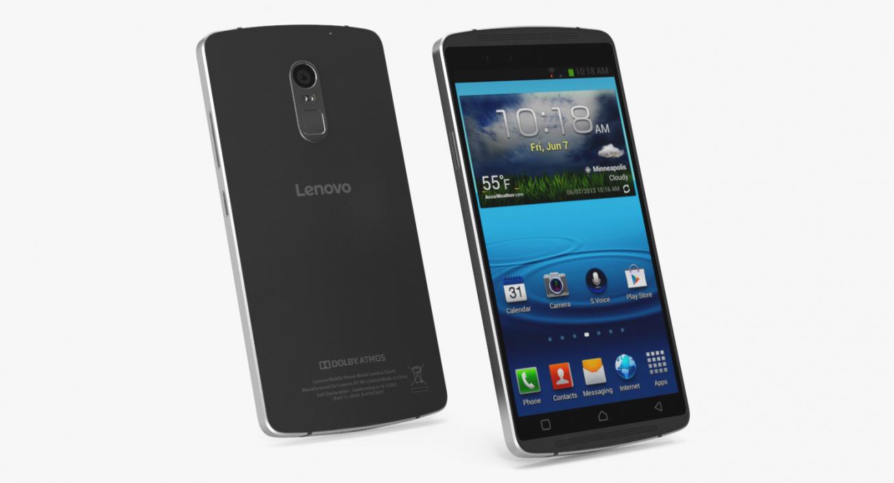 3D Lenovo Cellphones Collection model