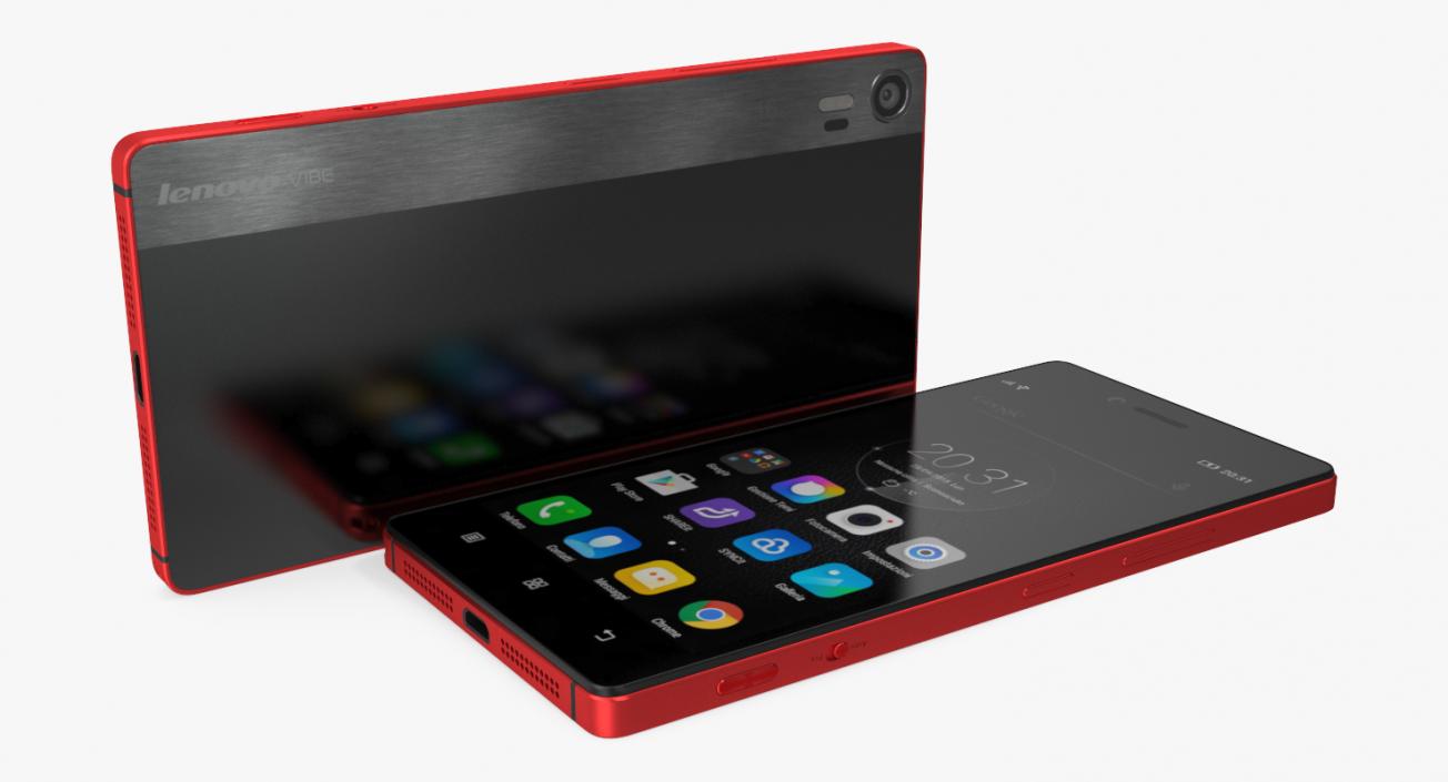 3D Lenovo Cellphones Collection model