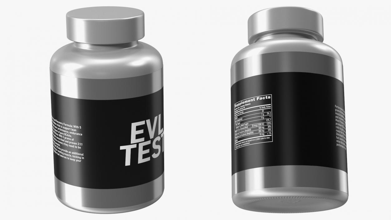 Plastic Jar EvlTest 3D model