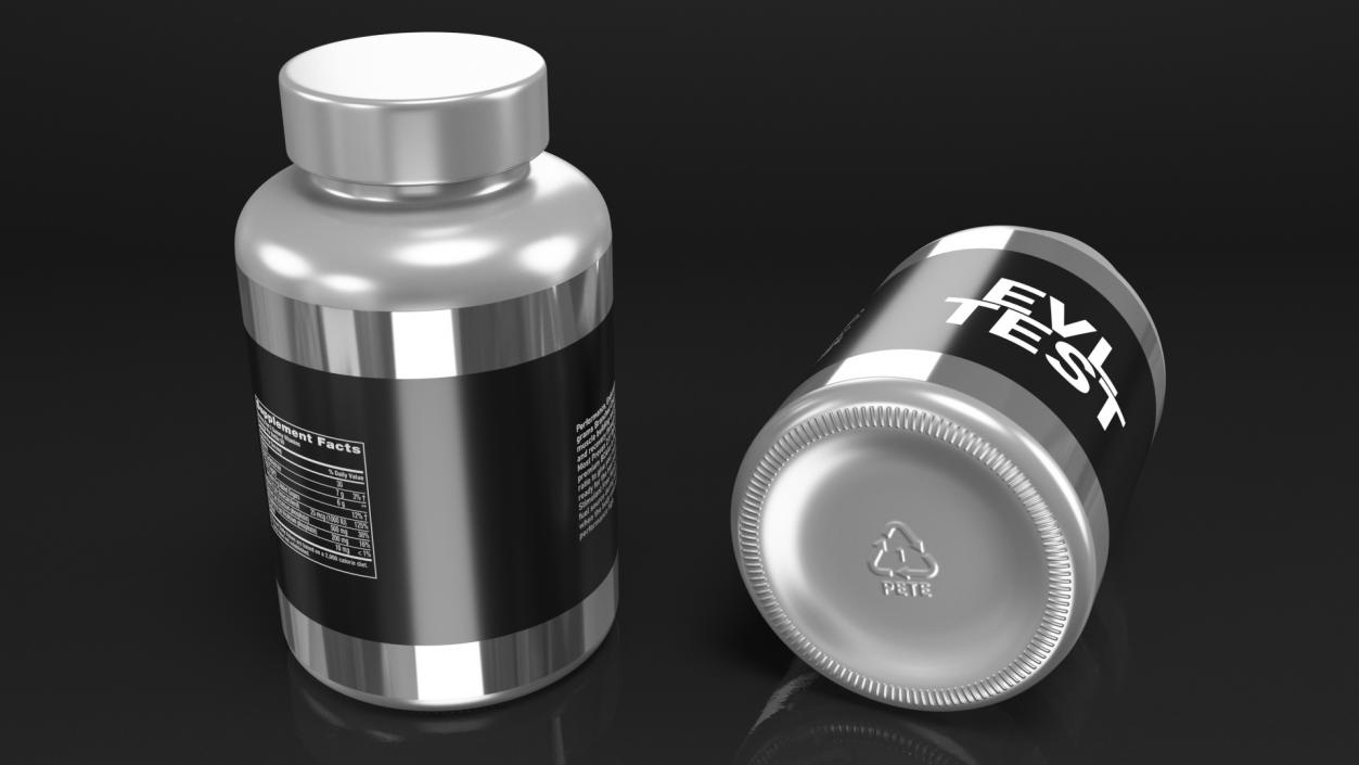 Plastic Jar EvlTest 3D model