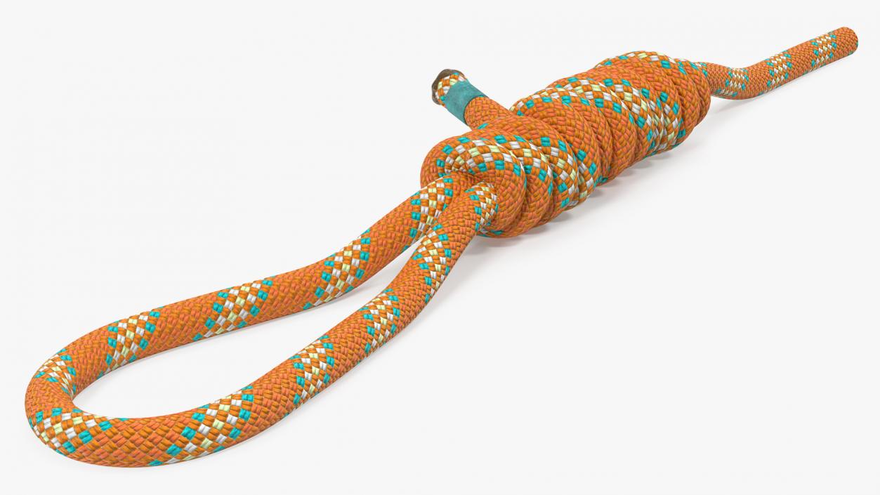 Bimini Twist Knot Rope 3D