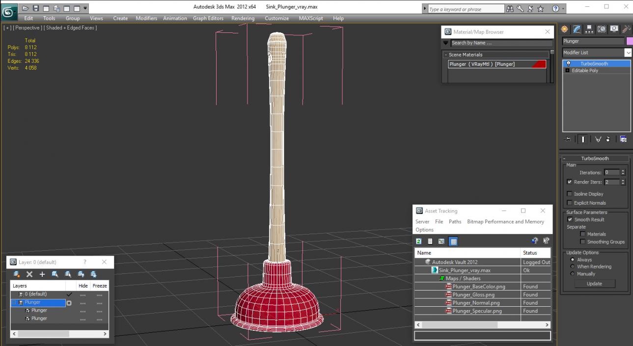 Sink Plunger 3D