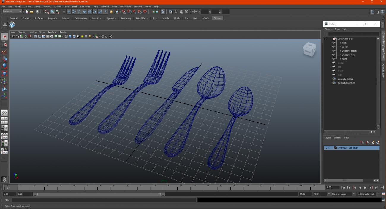 Silverware Set 3D model