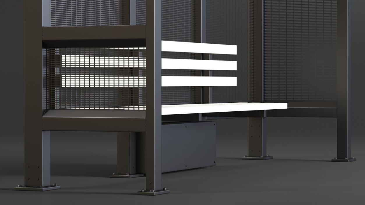 3D model Bus Stops Collection