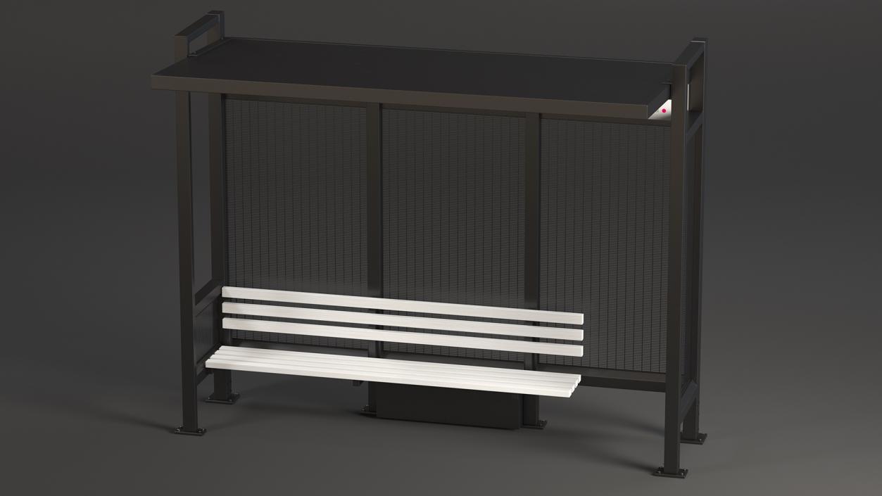 3D model Bus Stops Collection