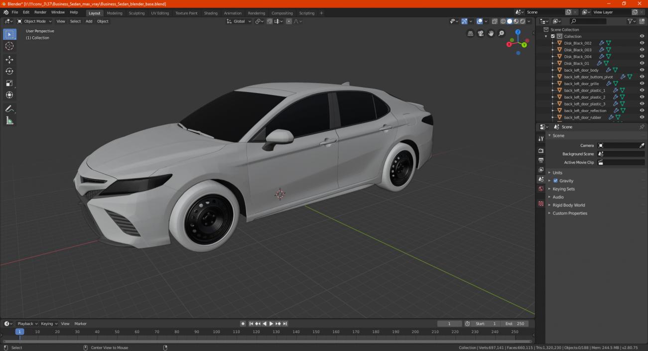 Business Sedan 3D model