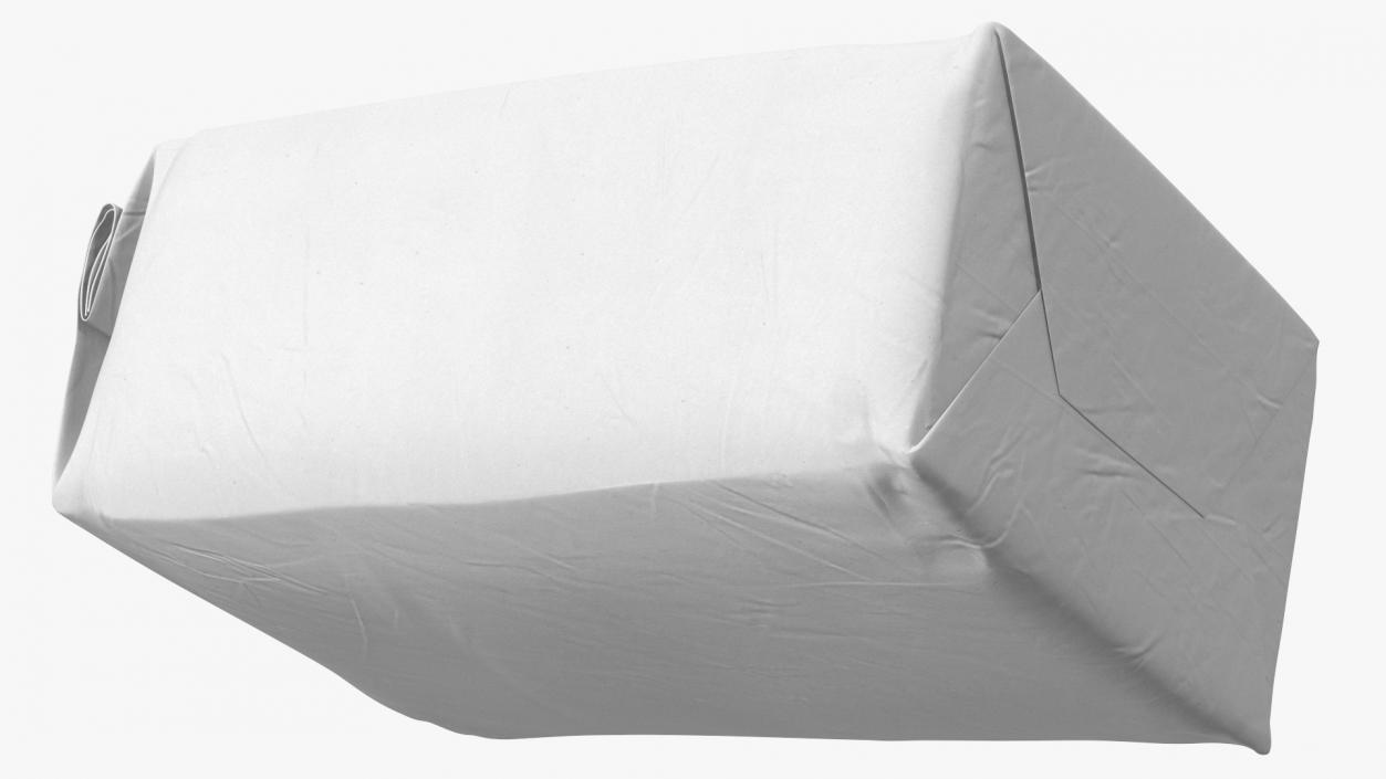 3D model Flour White Paper Bag 5lb