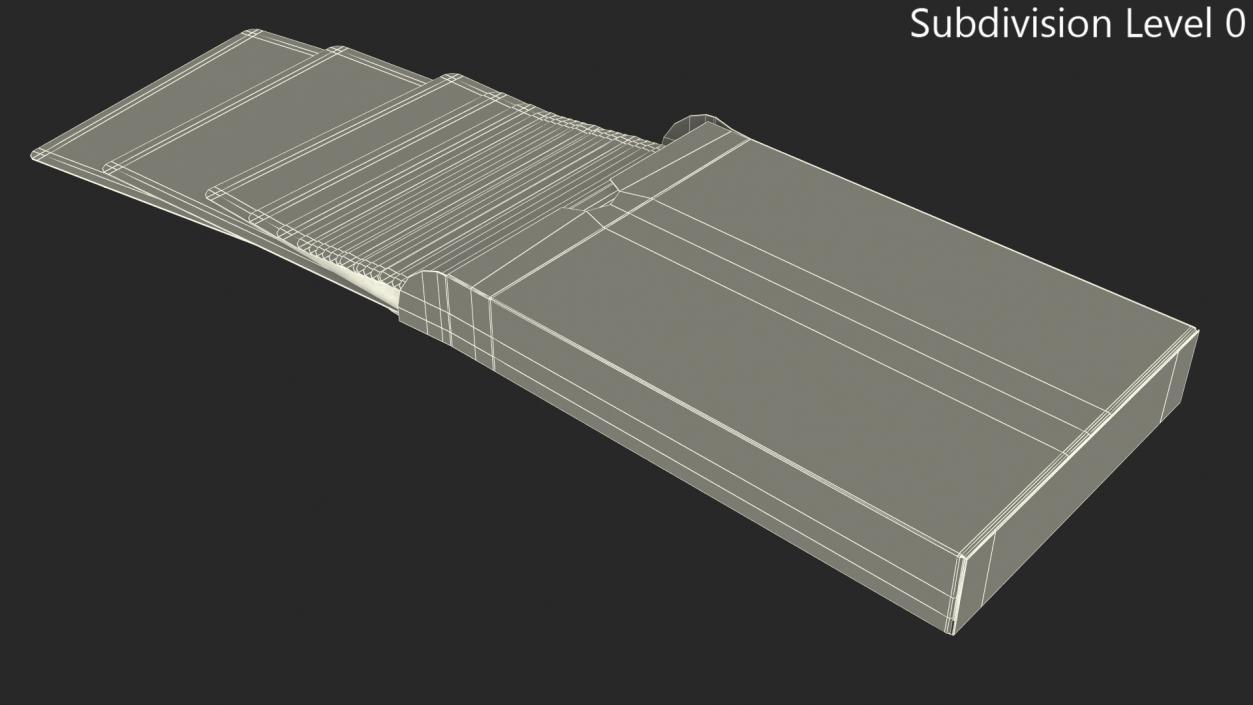 3D Opened Poker Cards Deck model