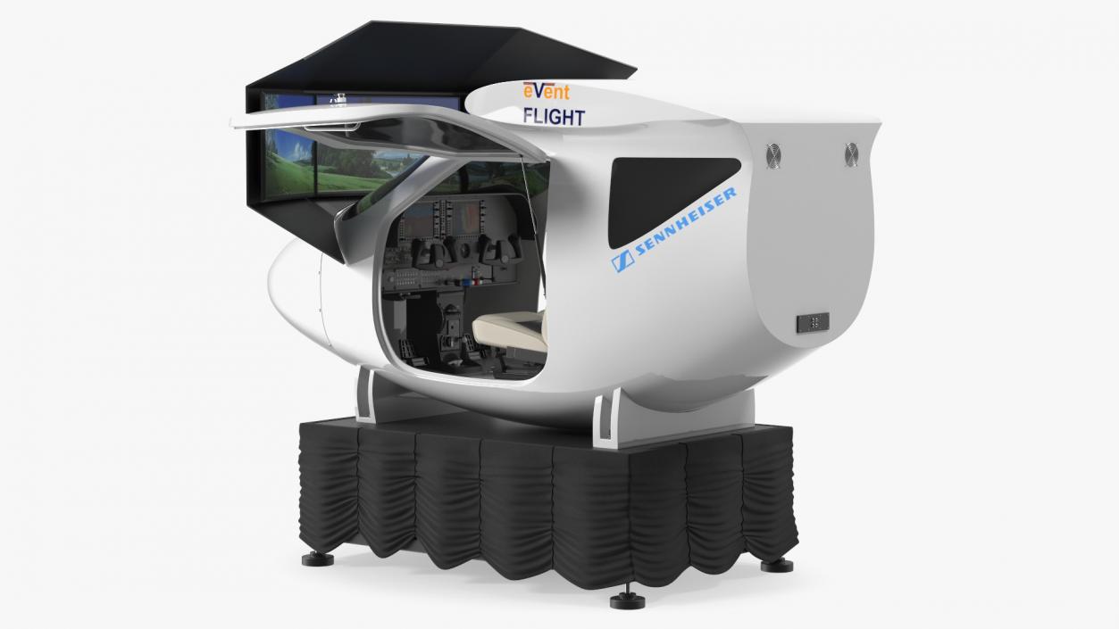 Mobile Flight Simulator Sennheiser Open 3D model