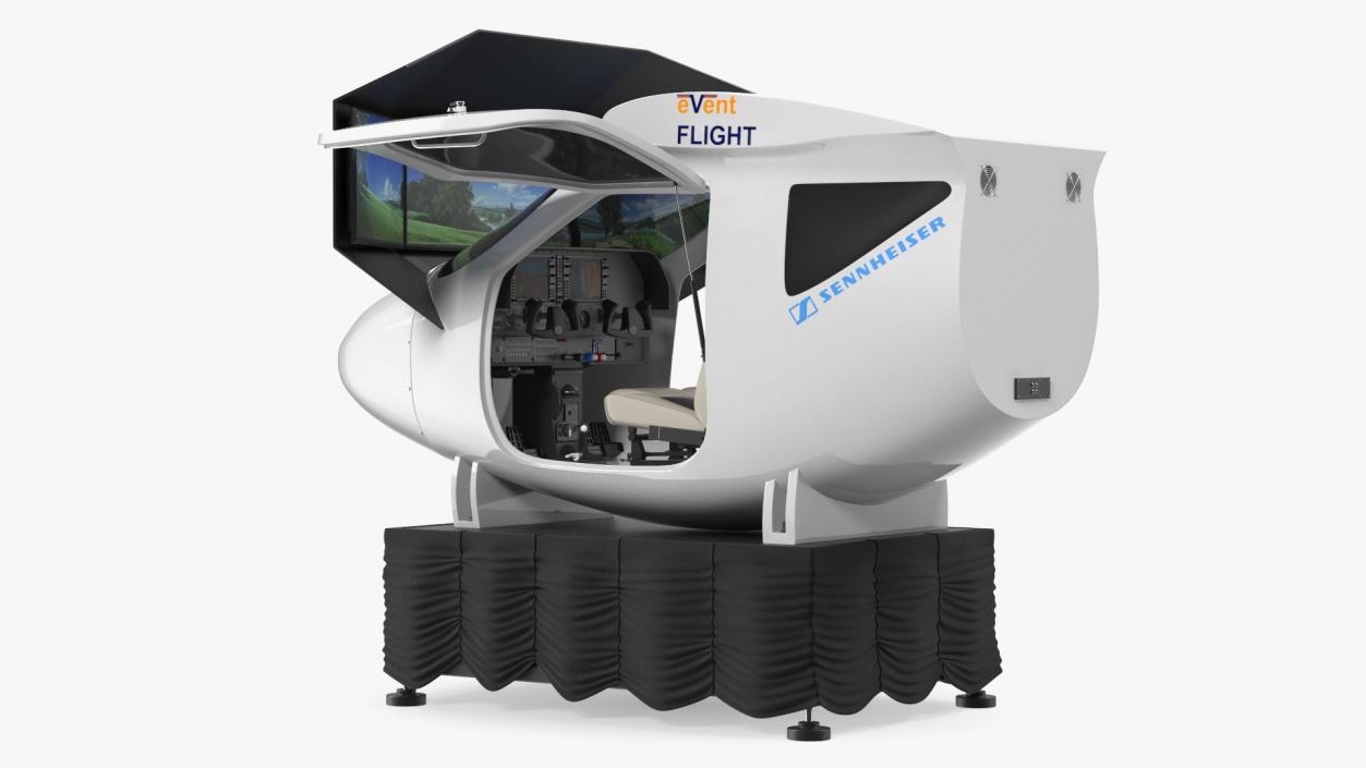 Mobile Flight Simulator Sennheiser Open 3D model