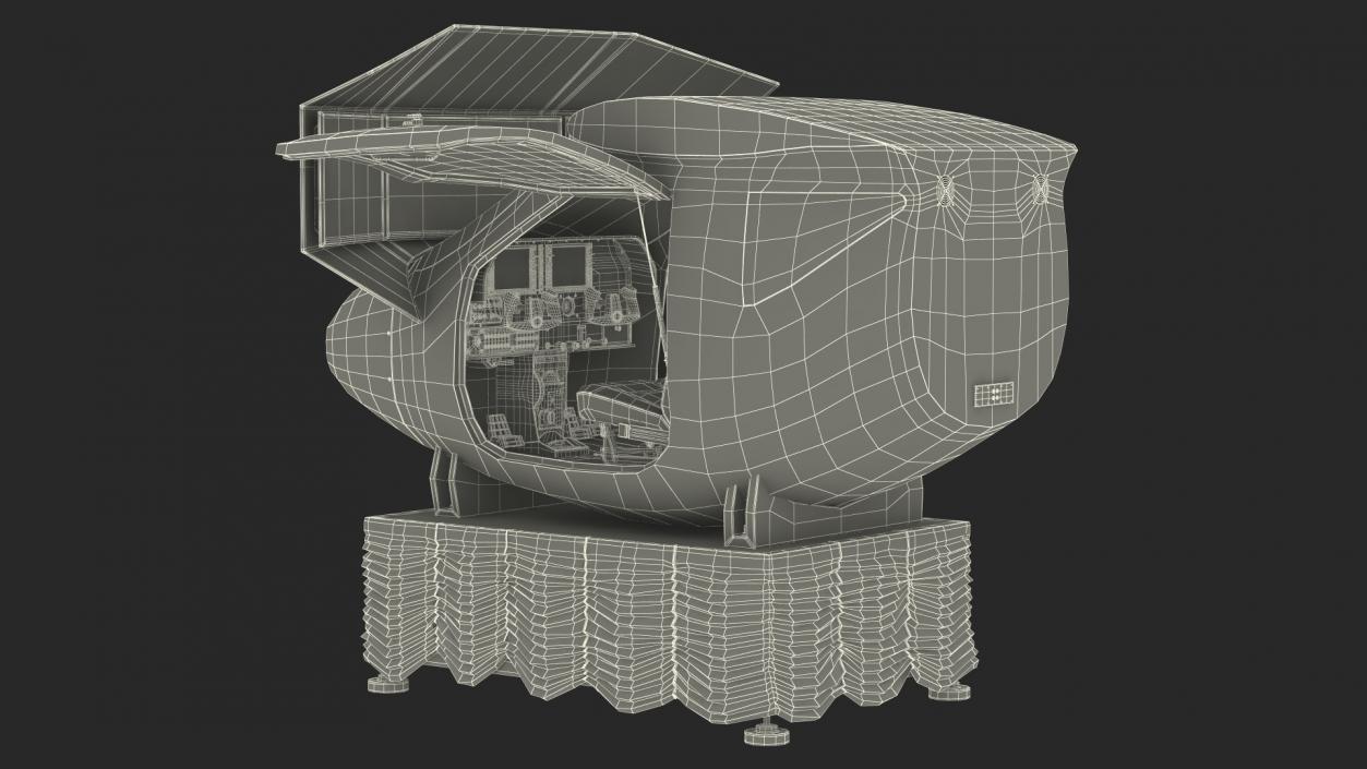 Mobile Flight Simulator Sennheiser Open 3D model