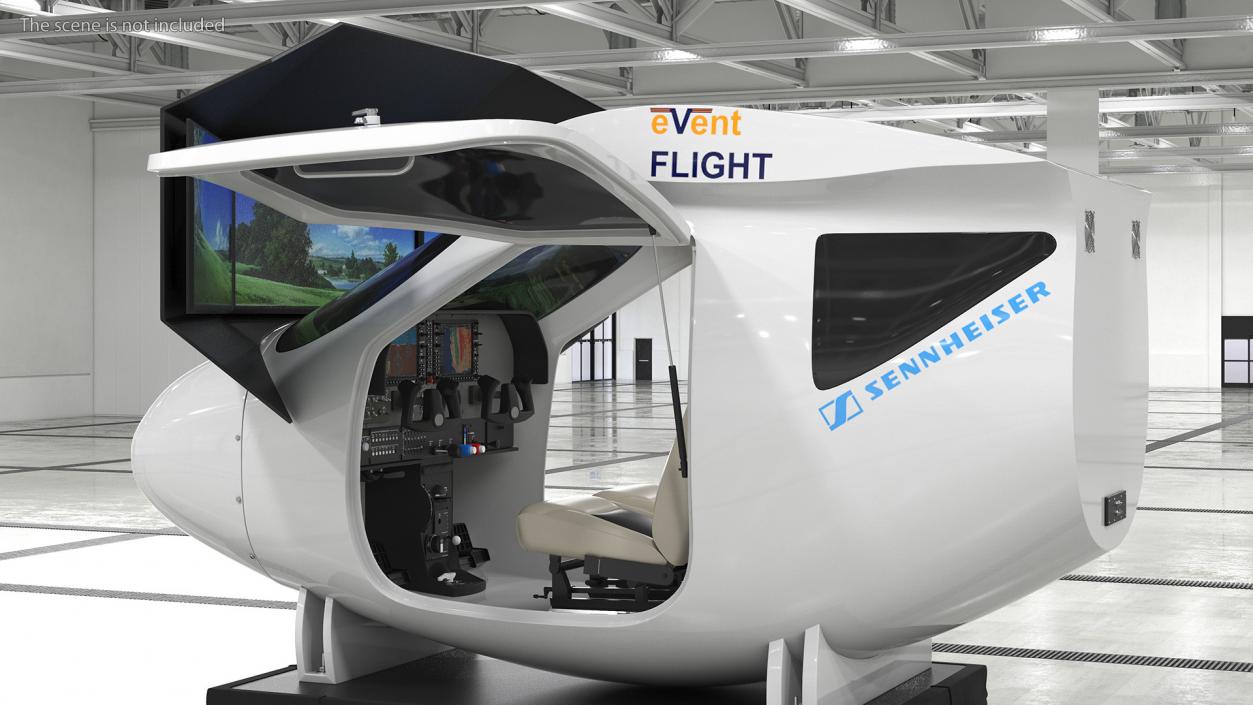 Mobile Flight Simulator Sennheiser Open 3D model