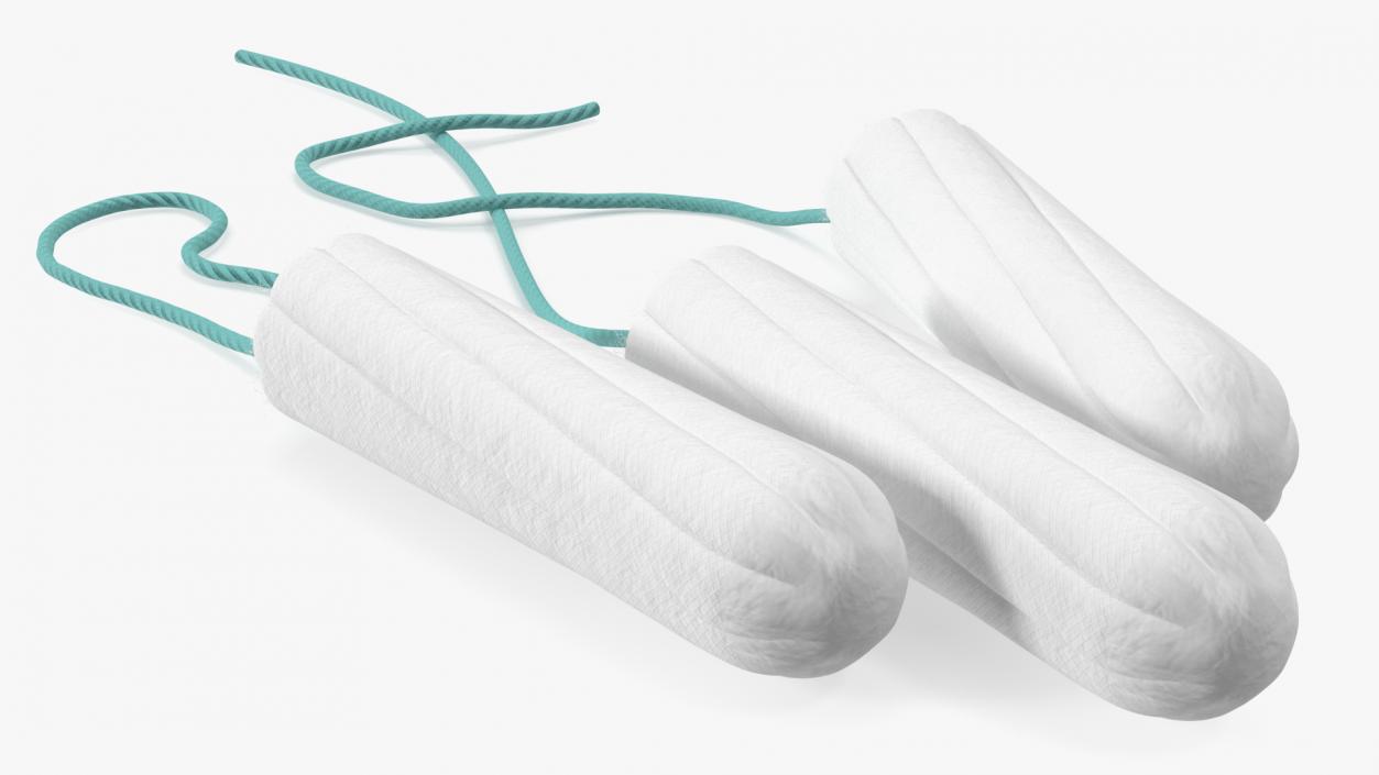 Menstrual Tampons Without Package Fur 3D