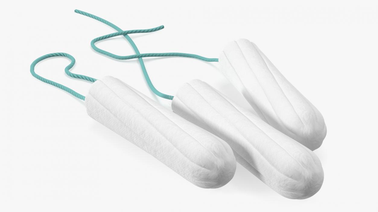 Menstrual Tampons Without Package Fur 3D