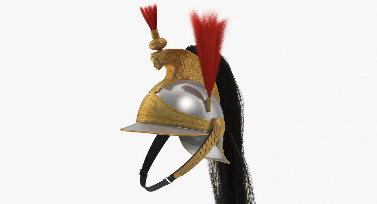 French Cuirassier Helmet 3D model