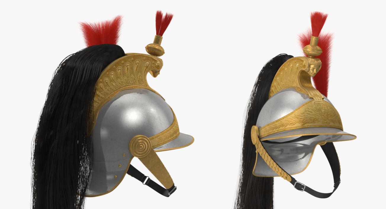 French Cuirassier Helmet 3D model