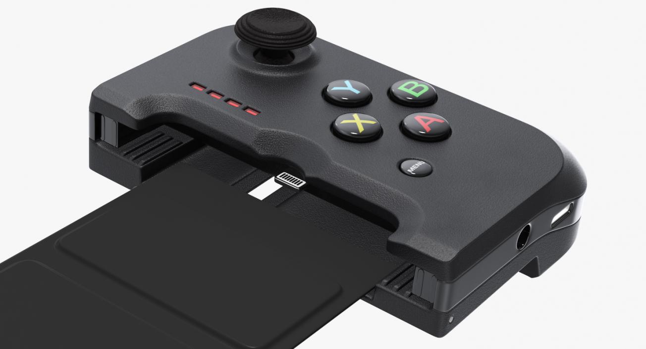 3D Gamevice Controller with Iphone 8 model