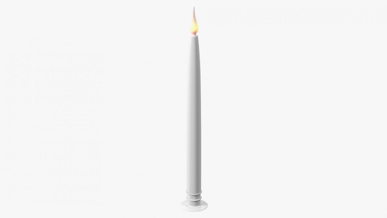 3D Electric Taper Long Candle