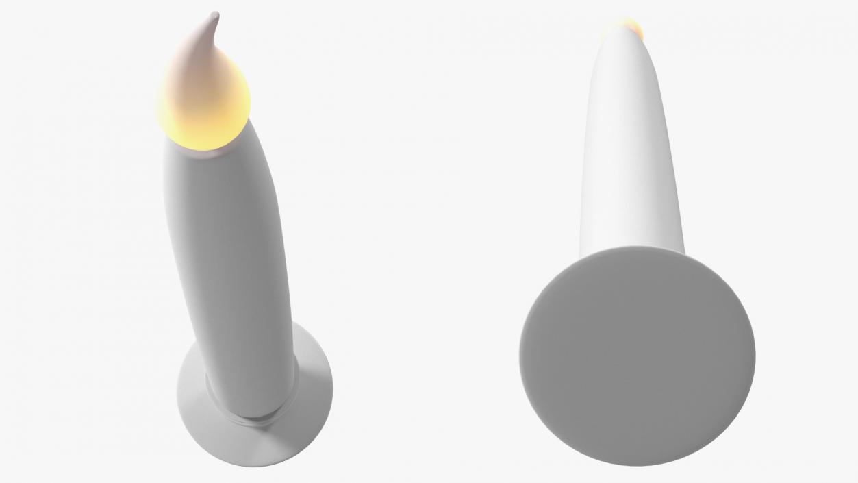 3D Electric Taper Long Candle